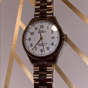 SHINOLA Detroit Gold Watch
